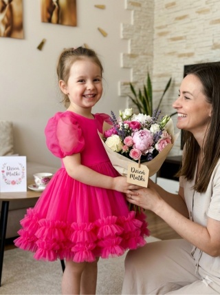 Sukienka na urodziny, wesele dla dziewczynki SWEET PINK