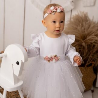 sukienka do chrztu ANGELLA biała