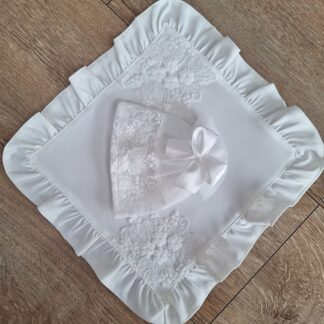 Szatka do chrztu z profitką ecru