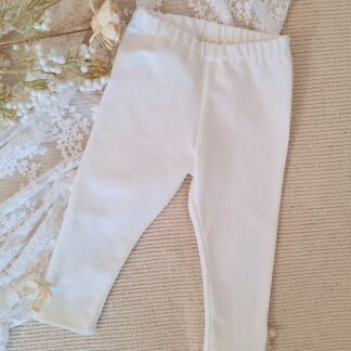 Legginsy ecru na chrzest dla Twojej