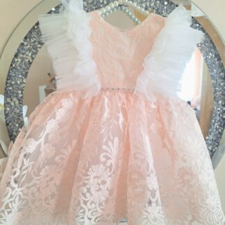 Sukienka na roczek, urodziny, chrzest Cream Pink