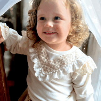 Bluza welurowa Kaja ecru